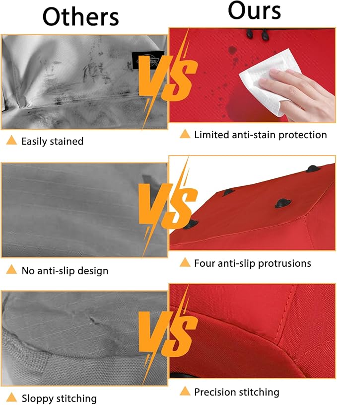 Car Seat Travel Bag for Airplane,Infant Seat Travel Bag with Shoulder Strap,Padded Car Seats Backpack with Reflective Stripes,Large Carseat Carrier Bag Travel Car Seat Cover, Red-BubblyBeeBaby