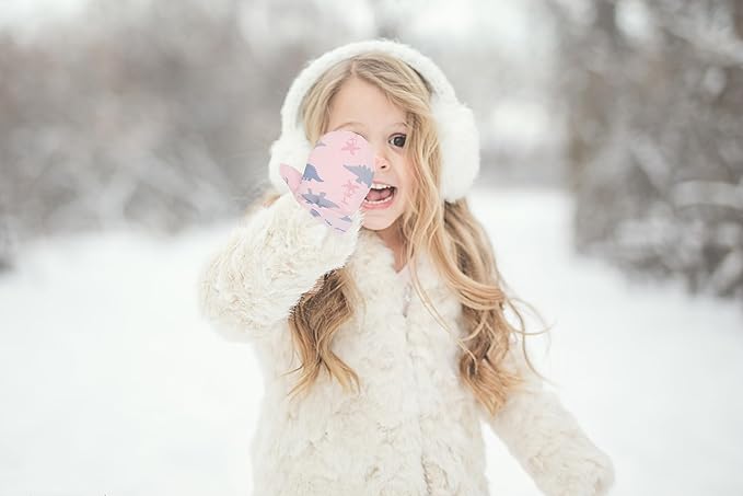 Toddler Gloves Kids Mittens Winter Warm Lined Fleece Gloves Waterproof Snow Baby Mitten for Boys Girls-BubblyBeeBaby