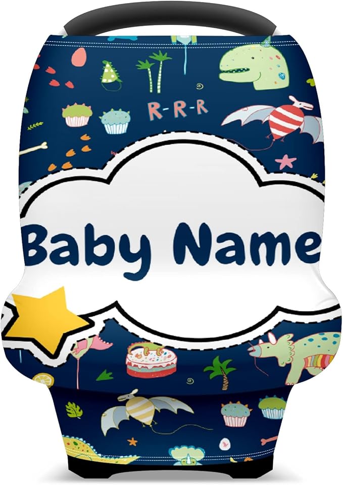 Baby Car Seat Stroller Cover Nursing Cover New Mom Breastfeeding Scarf Soft Stretchy Infant Carrier Cover Car Canopy Coverage-BubblyBeeBaby