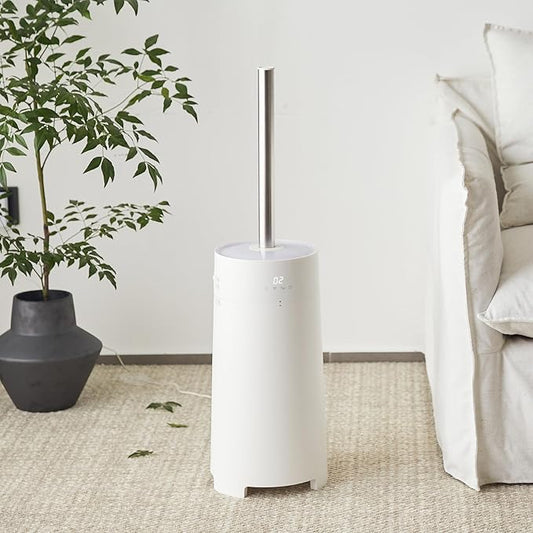 Humidifiers for Bedroom, 5L Quiet Humidifiers for Large Room with Timer, 360°Nozzle, 3 Speed Ultrasonic Cool Mist Humidifier with Humidistat, Suitable for Baby Home Adults Plants (White)-BubblyBeeBaby