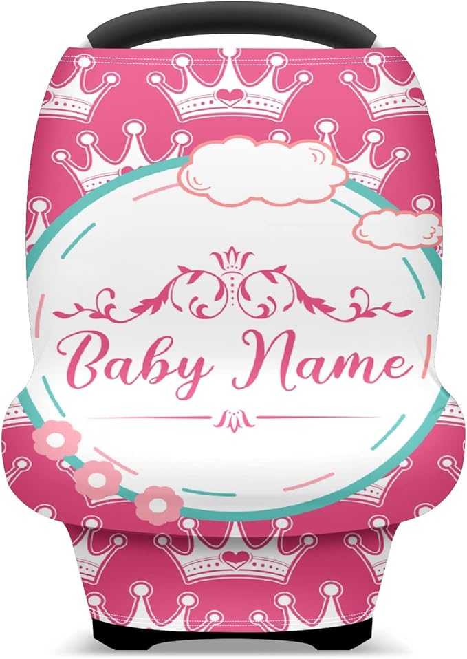Baby Car Seat Stroller Cover Nursing Cover New Mom Breastfeeding Scarf Soft Stretchy Infant Carrier Cover Car Canopy Coverage-BubblyBeeBaby