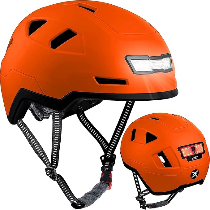 Kid Bike Helmets for Boys and Girls | Fit Head 51-54cm Circumference | CPSC & NTA-8776 Dual Certified | Multi-Sport Helmets with LED Lights, Magnetic Buckle, Detachable Visor-BubblyBeeBaby