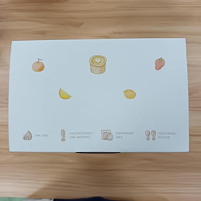 Moonkie Silicone Baby Food Containers | 8oz/4 oz Baby Food Storage Jars with Airtight Lids and A Snack Cup Lid | Freezer,Microwave and Dishwasher Safe, Reusable Baby Food Jars for Infant & Toddler-BubblyBeeBaby