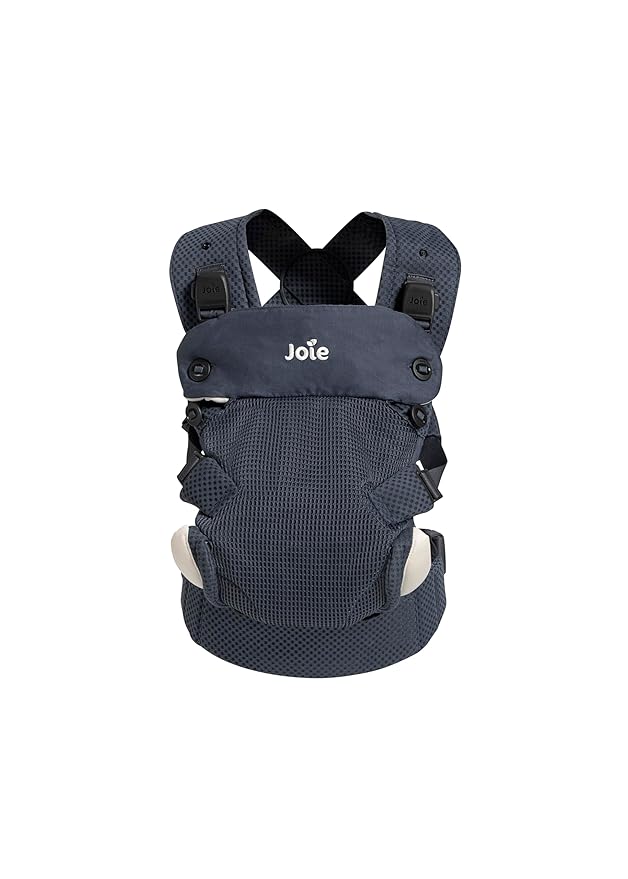 Joie Savvy Lite Air 3-in-1 Baby Carrier – Lightweight, Ergonomic Baby Carrier with 3 Carry Positions, Breathable Fabric, Padded Straps, and Lumbar Support (Indigo)-BubblyBeeBaby