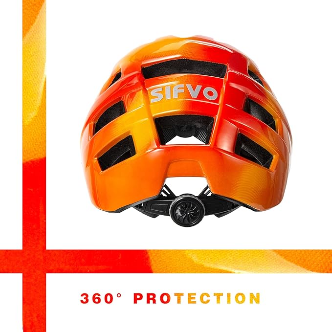 Kids Bike Helmet, SIFVO Kids Helmet 8+ Boys and Girls Bike Helmet with Cool Visor, Bike Helmets for Kids, Youth Bike Helmet Kids Mountain Bike Helmet Lightweight and Sturdy【55-58cm】-BubblyBeeBaby