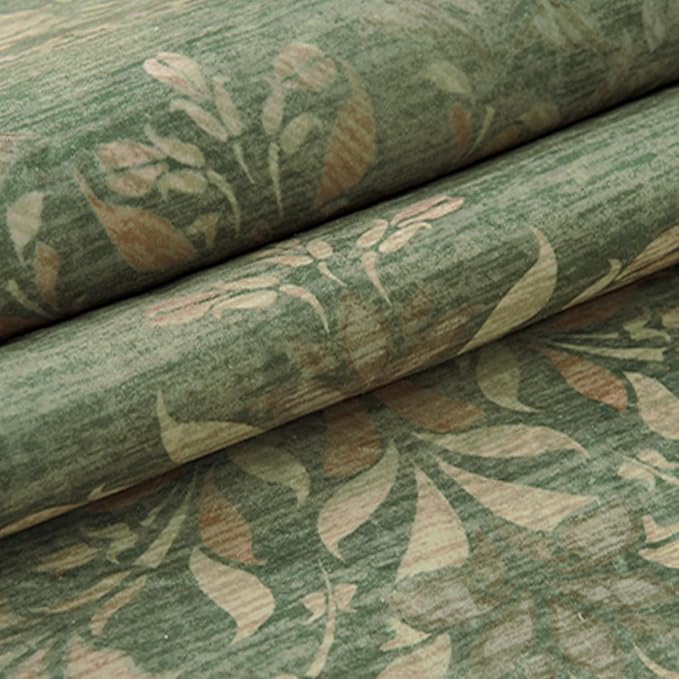 jinchan Vintage Floral Runner Rug 2x5 - Machine Washable Distressed Design Non-Slip Low-Pile Soft Thin Carpet for Hallway Kitchen Farmhouse Bedroom Entryway Laundry Room (2x5ft,Dark Green)-BubblyBeeBaby