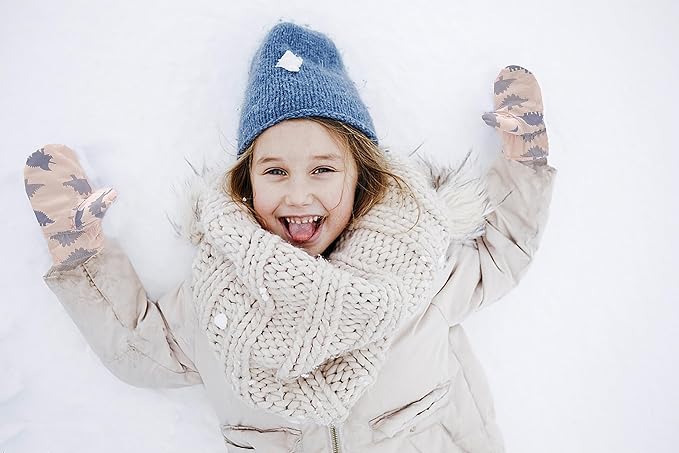 Toddler Gloves Kids Mittens Winter Warm Lined Fleece Gloves Waterproof Snow Baby Mitten for Boys Girls-BubblyBeeBaby