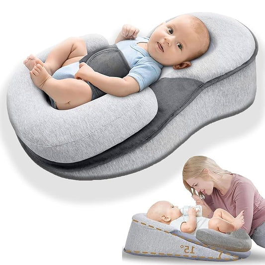 2026 New Rest Nest Baby Lounger Pillow, Baby Lounger Pillow for Infant Support Cushion Reflux-BubblyBeeBaby