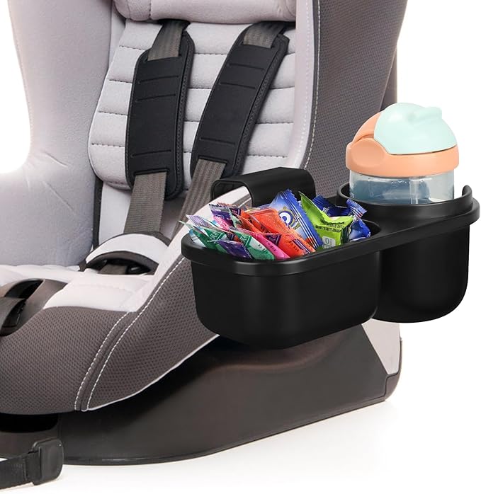 Accmor Child Cup Holder Snack Tray for Convertible Car Seats, Universal Child Cup Holder Compatible with Most Baby Car Seat Models-BubblyBeeBaby