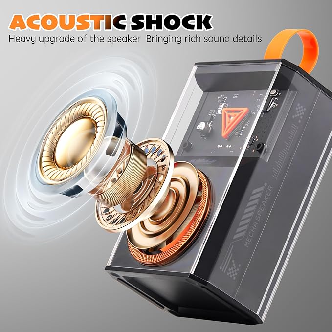 Karaoke Machine for Kids & Adults, Portable Bluetooth Mini Karaoke Speaker with 2 Wireless Microphone and Lights, Birthday Gifts for Girls & Boys, Toys for Girls, Family Home Party (Black)-BubblyBeeBaby