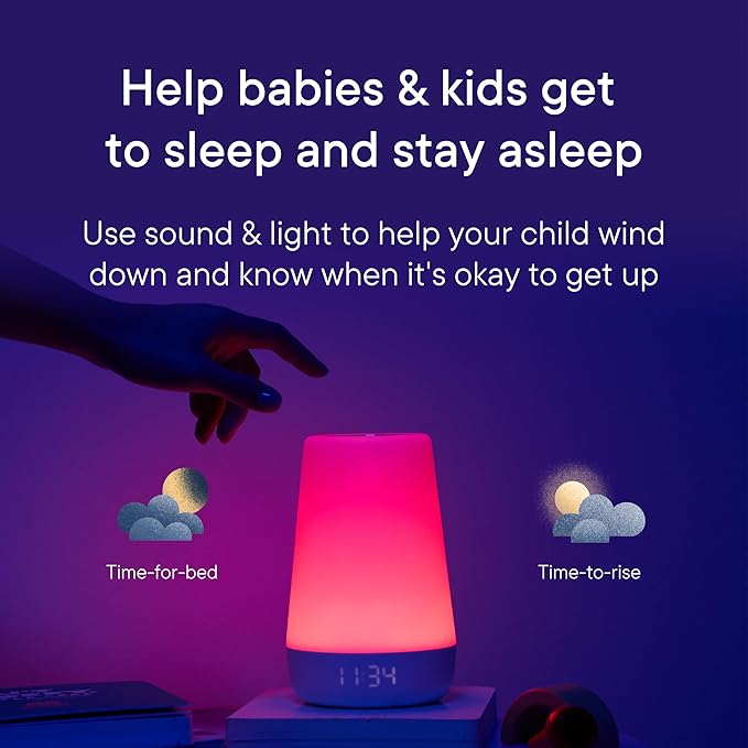 Hatch Rest Baby Sound Machine, Night Light | 2nd Gen | Registry Essential, Sleep Trainer, Routine Builder, Time-to-Rise Alarm Clock, White Noise Soother, Nursery Stories, Toddler Kids Bedroom (Wi-Fi)-BubblyBeeBaby