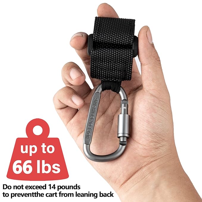 Baby Stroller Hook, Clip or Hang a Diaper Bag to Your Pram or Buggy, 2 Pieces-BubblyBeeBaby