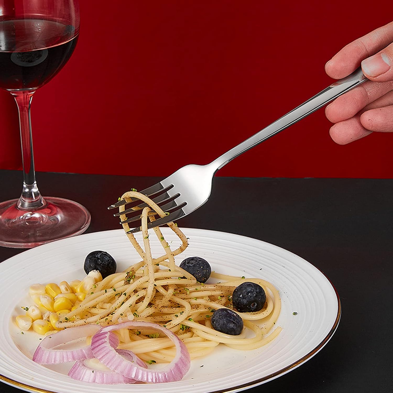 VANRA 4-Piece Portable Travel Utensils Set with Case 18/8 Stainless Steel Flatware Set Reusable Cutlery Set with Fork Spoon Knife Chopstick for Lunch Travel Camping School Work Picnic (Silver)