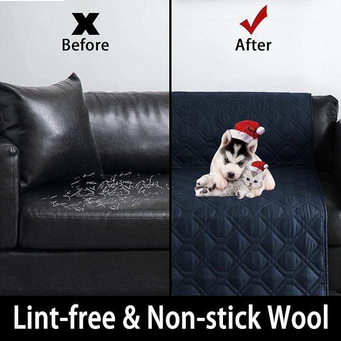 100% Waterproof Dog Bed Cover 30x70 inch Reversible Pad Reusable Camping Mat for Kids/Pet/Dog/Cat Washable Geometric Embroidery Blanket Patchwork Navy+Burgundy-BubblyBeeBaby