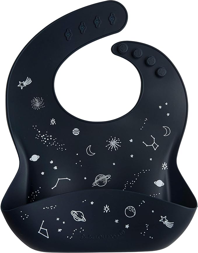 Loulou Lollipop Soft, Waterproof Silicone Feeding Bib for Babies and Toddlers-BubblyBeeBaby