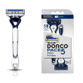 DORCO Pace Pro 5 Disposable Razors, 3 pack - Long Lasting 5 Blade Technology with a Precision Trimmer, Safety Guard Bar, Pivoting Head and Non-Slip Rubber Handle (3 Razors)