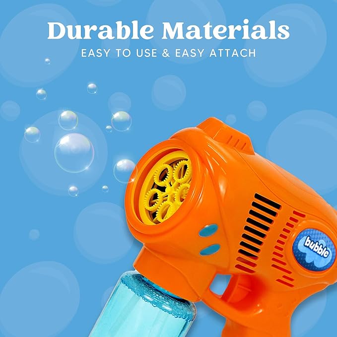 JOYIN 3 Bubble Guns Kit with 3 Solutions for Kids, Bubble Blaster for Summer Toy, Party Favors, Birthday, Outdoor & Indoor Activity, Birthday Gift-BubblyBeeBaby