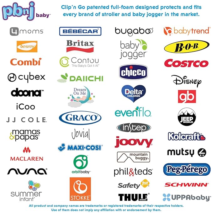 Stroller Hooks for Hanging Diaper Bags - Mommy Stroller Clip and Stroller Accessories Organizer Hook - Large Carabiner Clips for Mom Purse Shopping Grocery Bag and Accessory - (2 Pack) (Clips)-BubblyBeeBaby