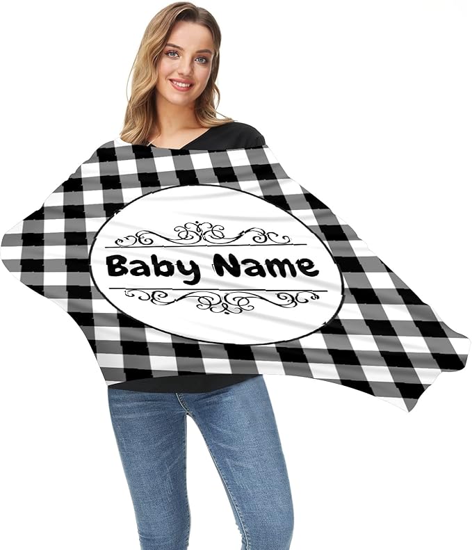 Baby Car Seat Stroller Cover Nursing Cover New Mom Breastfeeding Scarf Soft Stretchy Infant Carrier Cover Car Canopy Coverage-BubblyBeeBaby