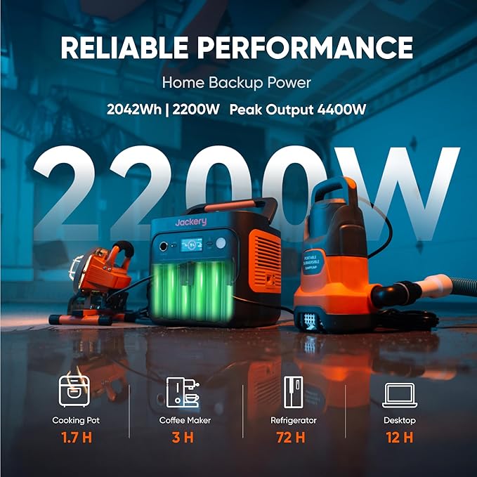 Jackery Explorer 2000 v2 Portable Power Station with Low Temperature Resistant Bag, 2042Wh/2200W LiFePo4 Battery, USB-C 100W Fast Charging for Extreme Cold Condition(-40°F), Power Outages, Emergencies-BubblyBeeBaby
