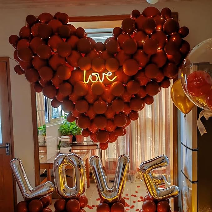 140pcs Ruby Red Round Balloons Different Sizes 18 12 10 5 Inch Latex Balloons for Arch Decoration Party Balloon Kit for Graduation Birthday Party Wedding Balloon Baby Shower Decoration-BubblyBeeBaby