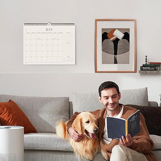 Jotsome Wall Calendar 2025-2026, Academic Monthly Wall Calendar From July 2025 to December 2026 14.2x11.2 inch for Home and Office, Easy Planning-BubblyBeeBaby