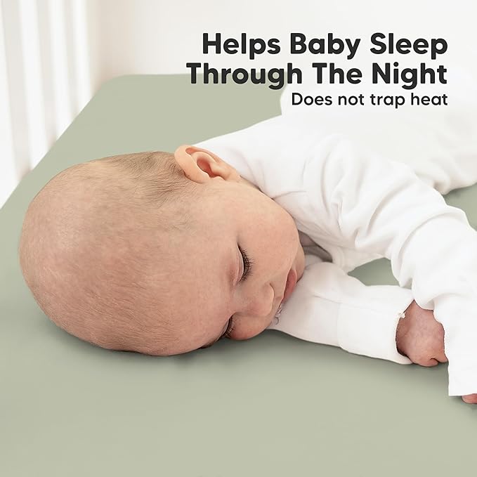 KeaBabies 2-Pack Organic Crib Sheets for Boys, Girls - 52x28 Fitted Crib Mattress Sheet Neutral, Breathable Jersey Cotton Cover for Baby Bed, Toddler Mattress, Soft & Cute Prints (Foxtrot)-BubblyBeeBaby