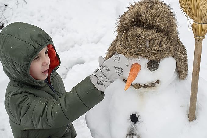 Toddler Gloves Kids Mittens Winter Warm Lined Fleece Gloves Waterproof Snow Baby Mitten for Boys Girls-BubblyBeeBaby