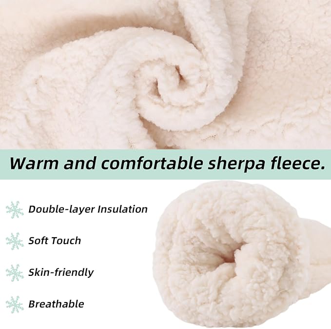 Zsedrut Baby Boys Winter Glove Warm Toddler Infant Girls Mittens Fleece Lined Gloves 1-7 Years-BubblyBeeBaby