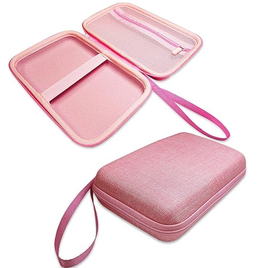 JCHPINE Hard Carrying Case for GiiKER Super Slide Brain Games, Protective Storage Holder for GiiKER Brain Teaser Puzzles Interactive Handheld Game Console Accessories (Case Only) (Pink)-BubblyBeeBaby