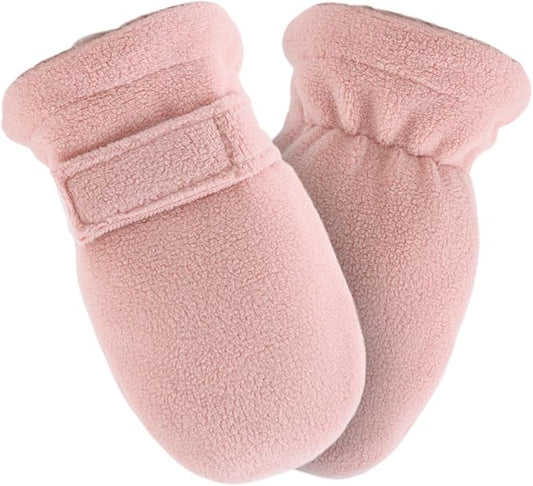 Zsedrut No Scratch Baby Mittens Toddler Infant Fleece Lined Gloves Winter Warm Mitten for Baby Boys Girls-BubblyBeeBaby