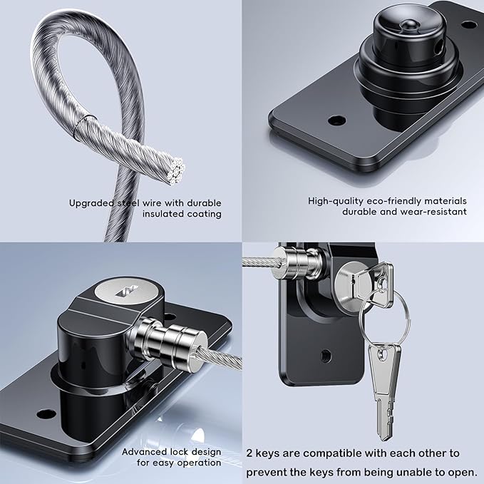 2 Pack Refrigerator Door Lock with Adhesive, No Tools Required, Child Proof Fridge Door Lock for Kids and Pets, Self Adhesive Latch for Freezer, Cabinets, Drawers, Air Oven, Windows (Patent)-BubblyBeeBaby