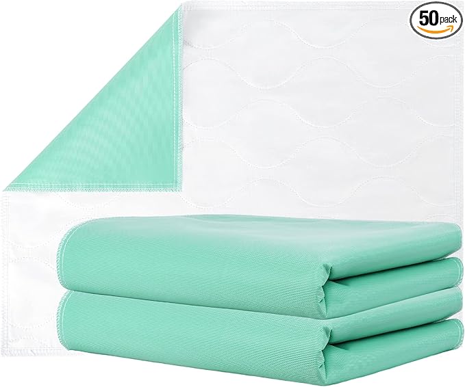 Inspire Super and Ultra Absorbent Reusable Bed Pads (23" X 36" Reusable 2 Pack)-BubblyBeeBaby