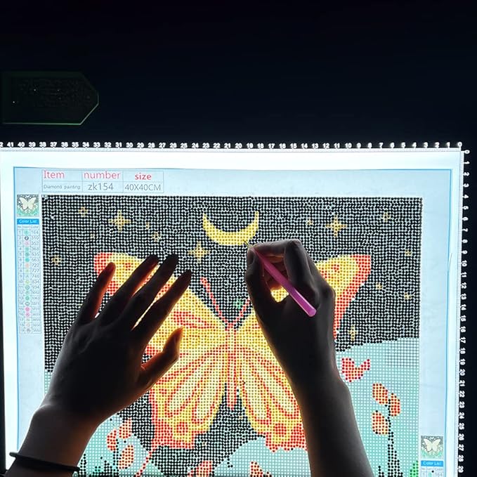 HSK A4 Artist tracing Light Box Copy Table,USB Power Dimmerable 7000 Lux Lock Button Artcraft Light Pad for Tatto Drawing, Sketching, Animation,Diamond Painting-BubblyBeeBaby