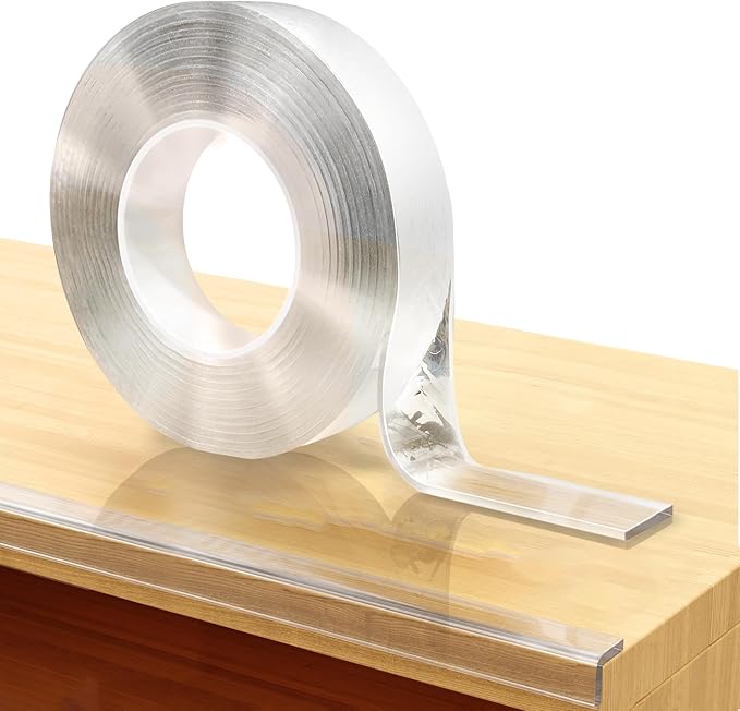 15ft Transparent Soft Edge Guard & Self-Stick Corner Protectors for Child Proofing Furniture, Glass Tables and Desk Edges - Clear Protection Solution for Baby Safety-BubblyBeeBaby