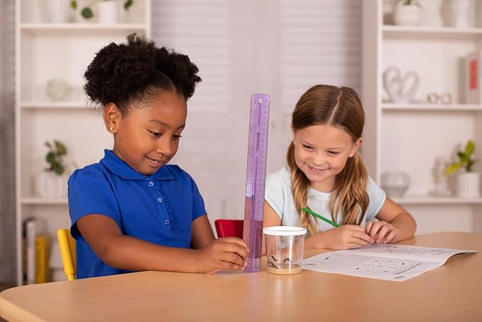 Insect Lore Butterfly Garden with 10 Live Baby Caterpillars - Habitat, Feeder, Chrys-A-Lid Holders, STEM Activity Journal - Raise and Release Painted Lady Butterflies-BubblyBeeBaby