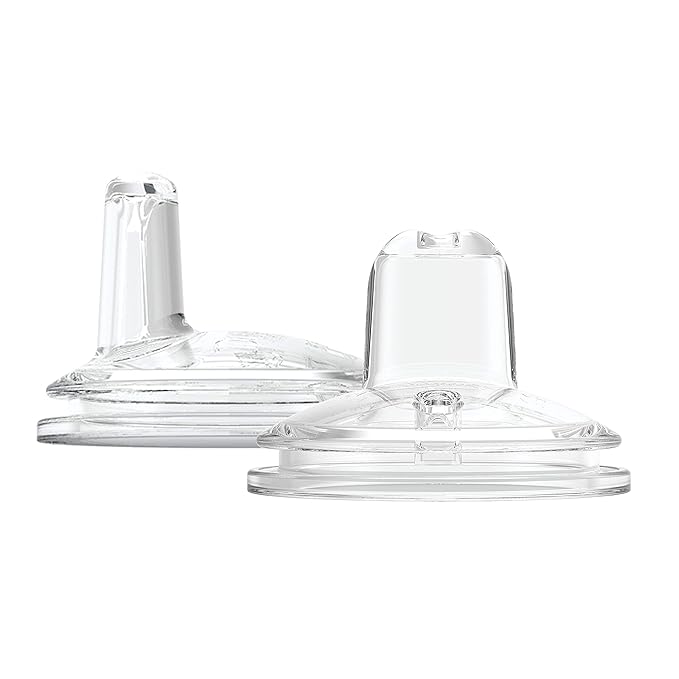 Dr. Brown's Natural Flow Anti-Colic Options+ Wide-Neck Baby Bottles, 9 oz/270 mL, with Level 1 Slow Flow Nipple, 6 Pack with 2 Bonus Level 2 Nipples & 2 Sippy Spouts-BubblyBeeBaby