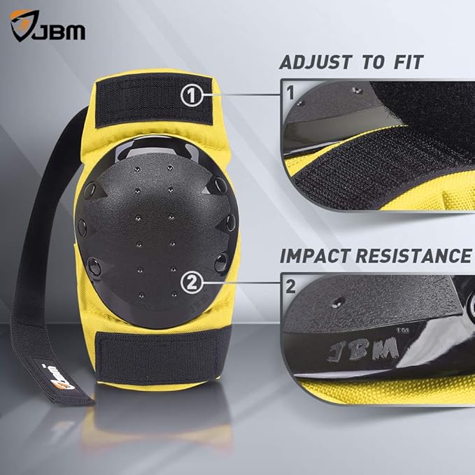 JBM Adult & Kids Knee Pads Elbow Pads and Wrist Guards for Inline Skating, Roller Skating, Skateboarding, Scootering-BubblyBeeBaby