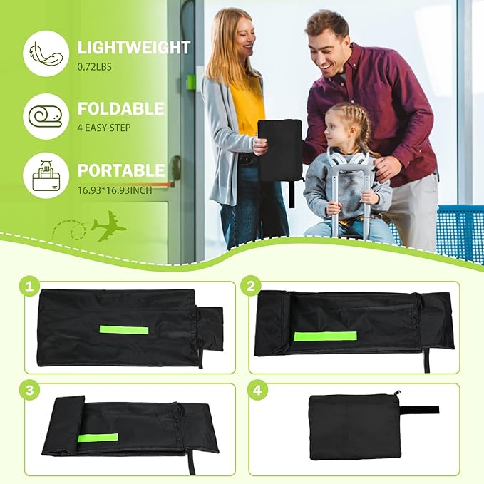 Waterproof Car Seat Bags For Airplane Travel, Durable Carseat Cover For Air Travel Car Seat Travel Bag with Shoulder Straps and 2pcs Luggage Tags For Airplane-BubblyBeeBaby