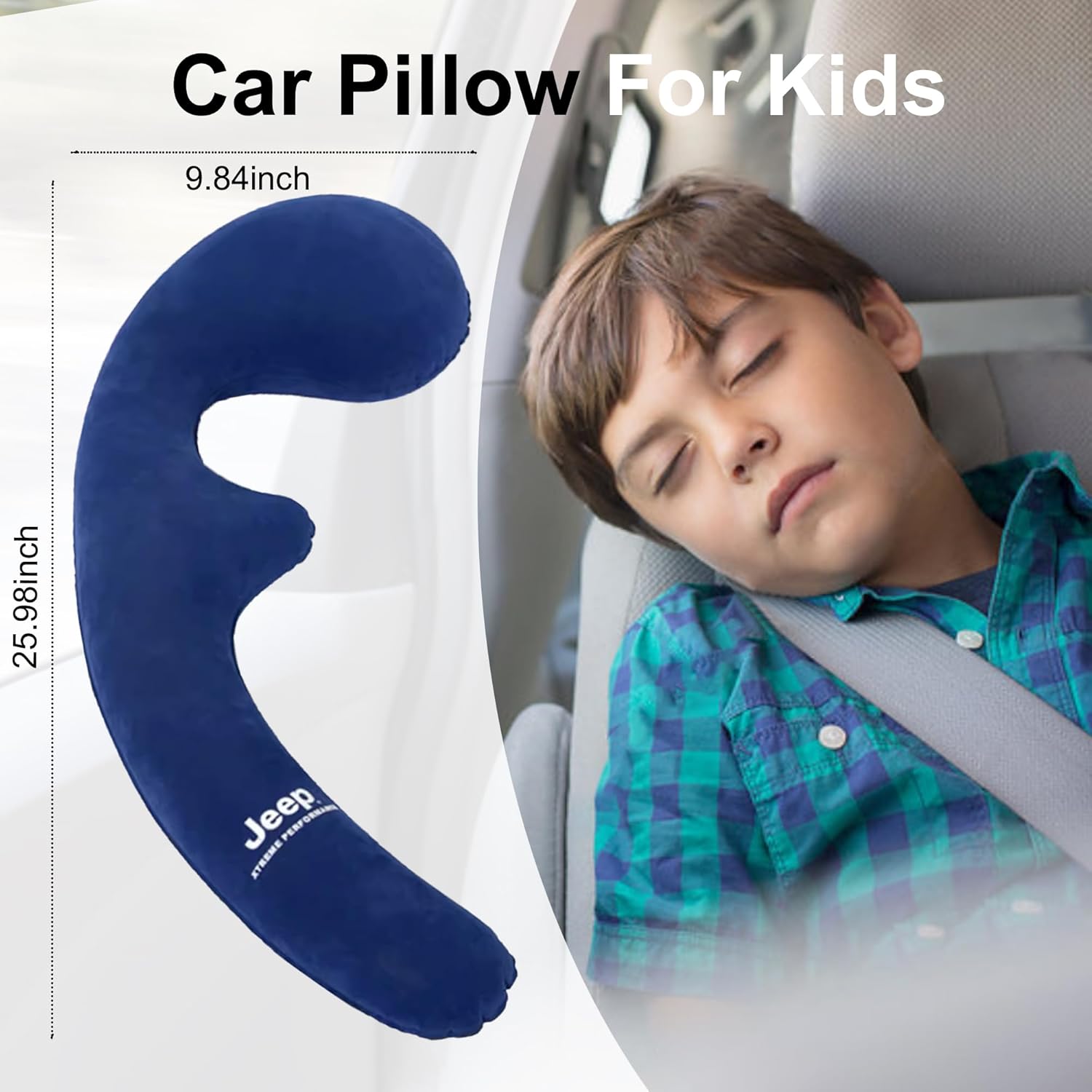 Inflatable Neck Pillow for Traveling on Plane, Inflatable Travel Pillows for Airplanes, Kids Body Pillow, Kids Neck Pillows for Travel, Airplane Pillow for Long Flights