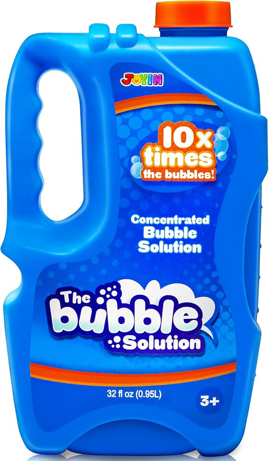 JOYIN 32 OZ Concentrated Bubble Solution for Bubble Machines (Up to 2.5 Gallons), Concentrated Solution Refills for Machine, Wands, Blower, Easter, Kids, Parties-BubblyBeeBaby