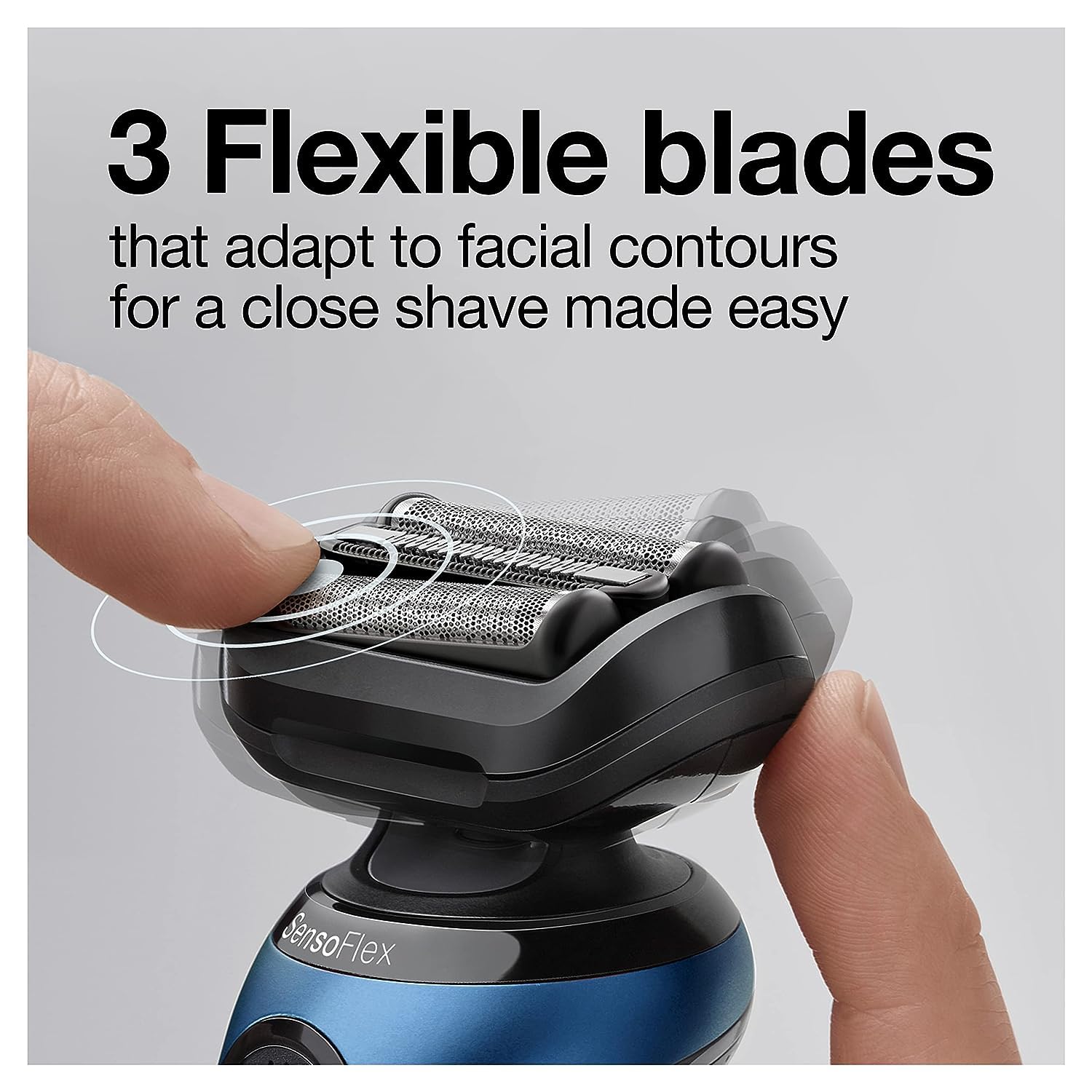 Braun Series 6 6040cs Electric Shaver with Charging Stand, Precision Trimmer, Wet & Dry, Rechargeable, Cordless Foil Shaver, Blue