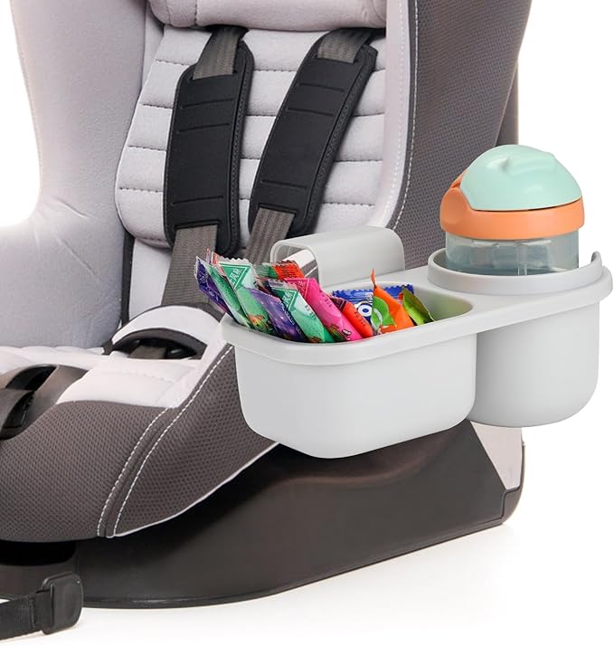 Accmor Child Cup Holder Snack Tray for Convertible Car Seats, Universal Child Cup Holder Compatible with Most Baby Car Seat Models-BubblyBeeBaby