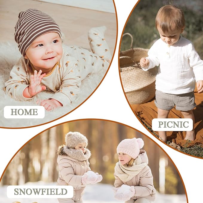 Zsedrut No Scratch Baby Mittens Toddler Infant Fleece Lined Gloves Winter Warm Mitten for Baby Boys Girls-BubblyBeeBaby