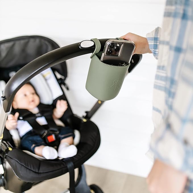 Ryan & Rose Cutie Holder Universal Stroller Cup Holder (Ivy)-BubblyBeeBaby