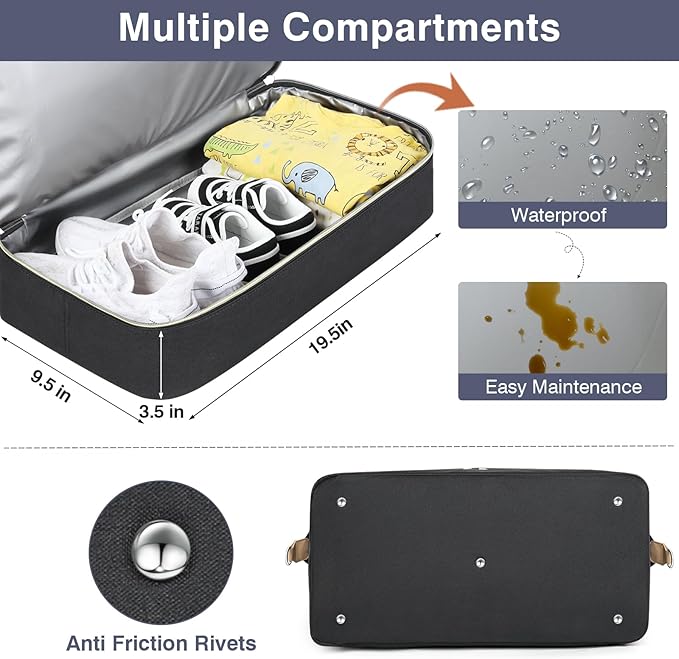 ITIEZY Diaper Bag Tote for Baby - Large Mommy Bag with Portable Changing Pad Pacifier Case, Hospital Bags Travel Baby Bag-BubblyBeeBaby