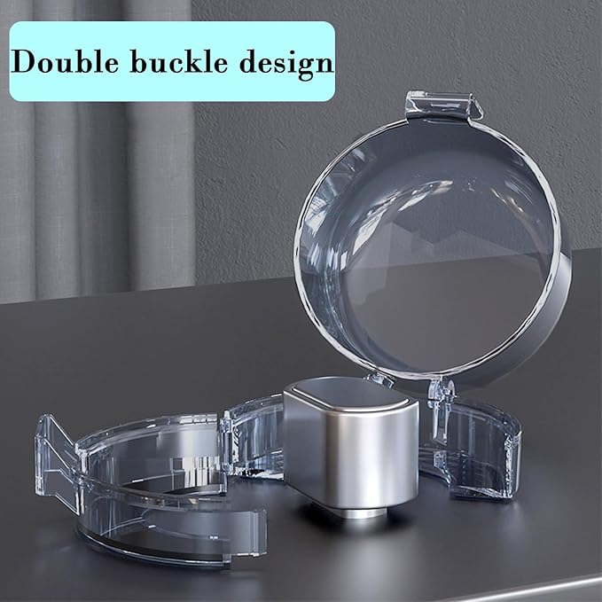 2 Pack Deadbolt Child Safety Lock Cover, Child Proof Door Knob Cover, Large Size Door Safety Deadbolt Lock for Kids, 2.76 * 2.14"-BubblyBeeBaby