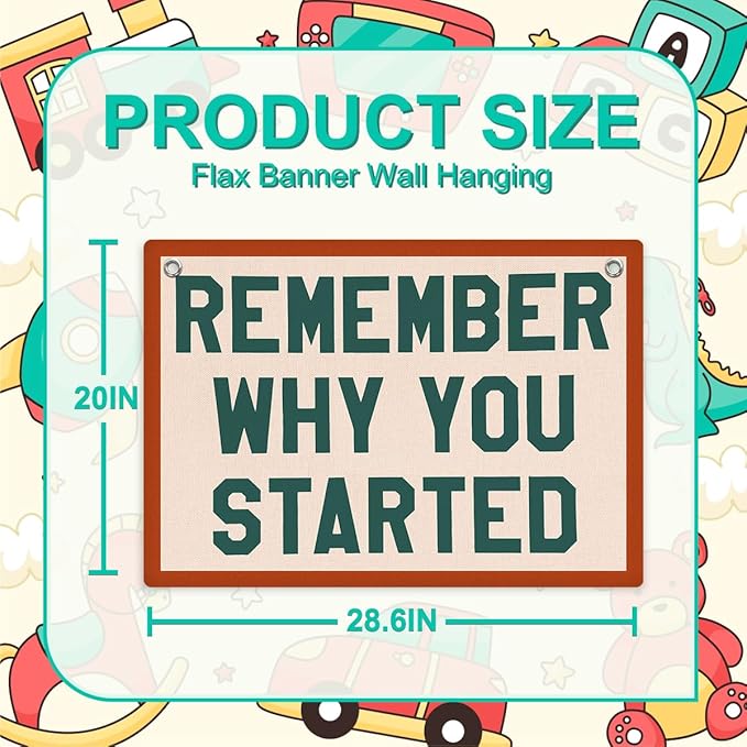 Inspirational Banner, Motivational Wall Decor, Positive Affirmations Wall Hanging, Vintage Banner Flag, Wall Flag Home Living Room Gym Dorm Office Decor, Banner for Room-BubblyBeeBaby