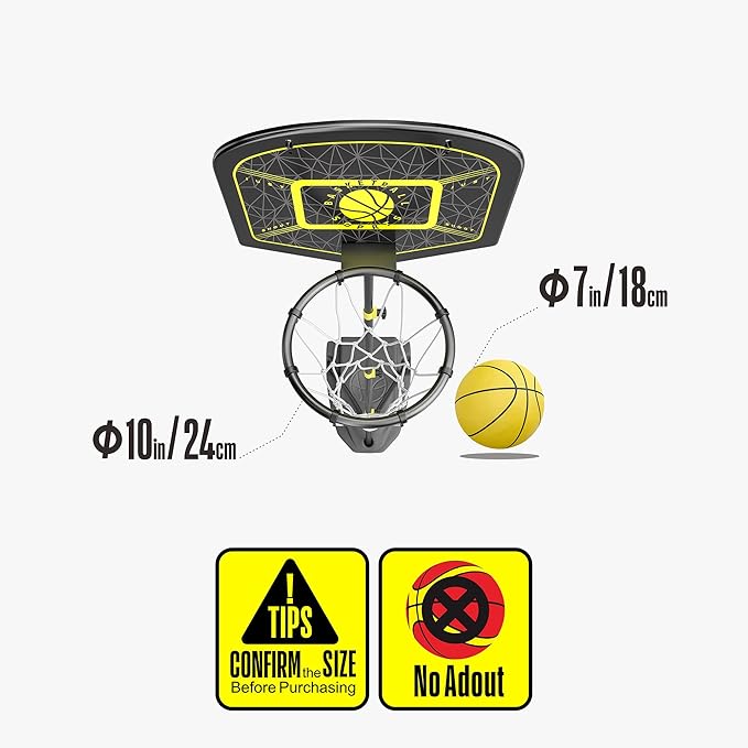 Kids Basketball Hoop Indoor Outdoor Portable Adjustable Height 3.6ft-6.2ft Toddler Basketball Hoop for Kids Boys Girls Age 3 4 5 6 7 8 Little Kids Basketball Goal Backyard Sports Toy Game Gifts-BubblyBeeBaby