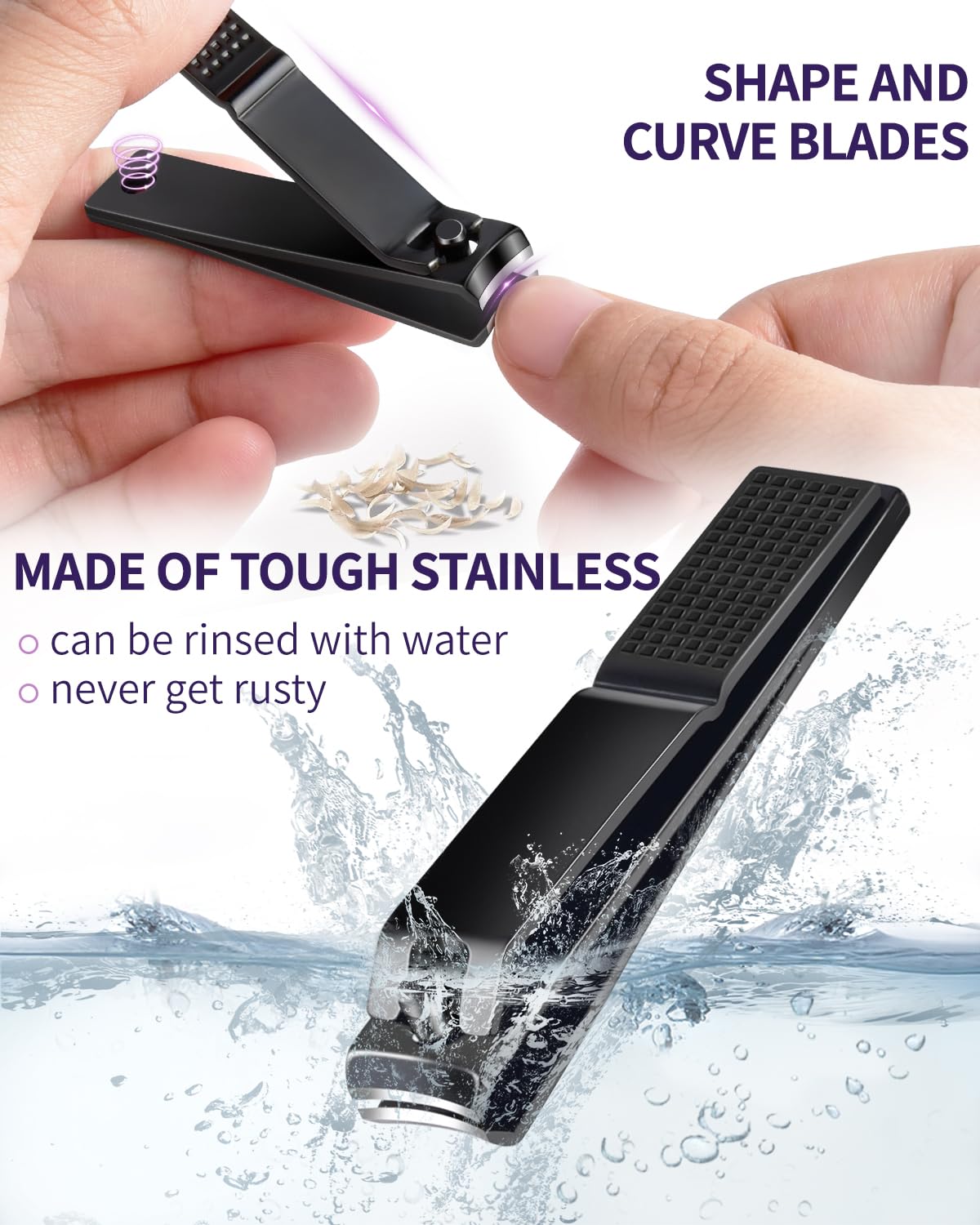 MORGLES Eyebrow Tweezers for Women and Nail Clipper Set with Travel Case Precision Tweezers for Facial & Ingrown Hair Removal with Scissors